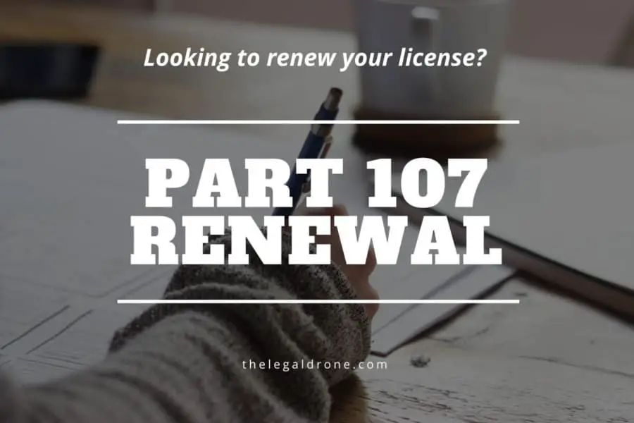 renewing part 107 license