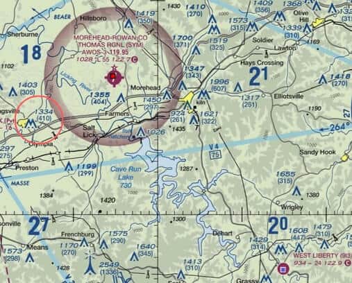 obstacles on sectional charts